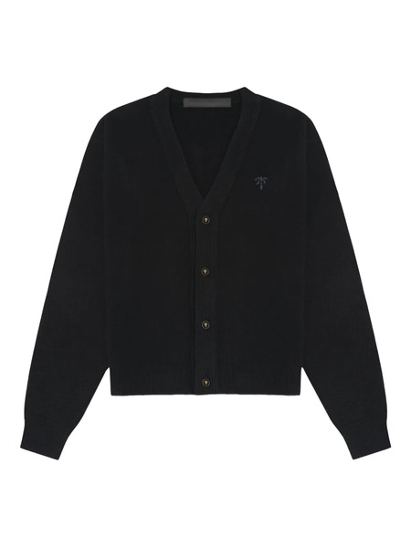 Place Of ëlms Logo-plaque Cardigan - Black 