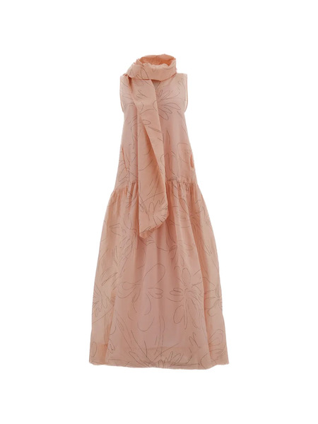  Plan C A-line Floral-print Maxi Dress - Pink 