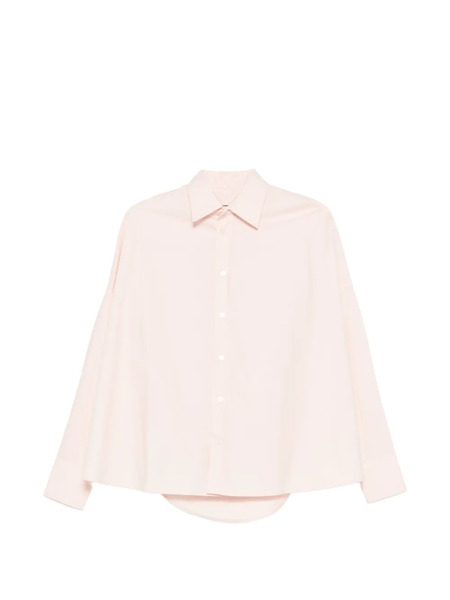  Plan C Buttoned Long-sleeve Shirt - Pink 