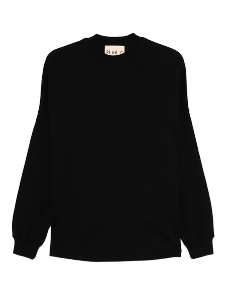  Plan C Crew-neck Sweater - Black 