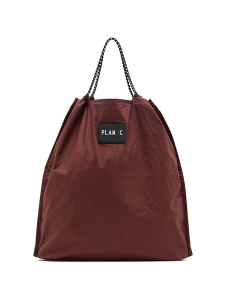  Plan C Drawstring Tote Bag - Brown 
