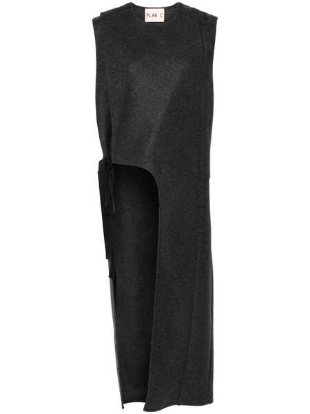  Plan C Felted Vest - Grey 