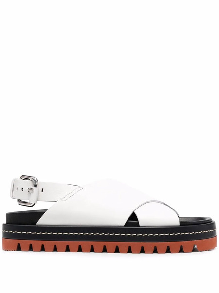  Plan C Schuhe Platform Sandals - White 