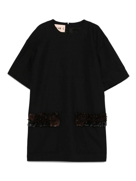  Plan C Sequin-embellished Dress - Grey 