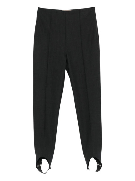  Plan C Stirrup-detail Trousers - Grey 