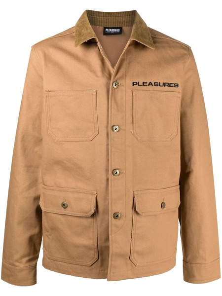  Pleasures Graphic-print Button-up Jacket - Neutrals 