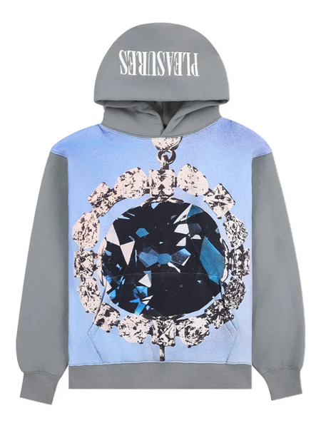  Pleasures Graphic Pullover Hoodie - Grey 