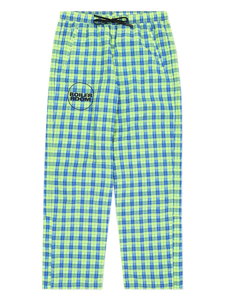  Pleasures Practice Checked-pattern Track Pants - Green 