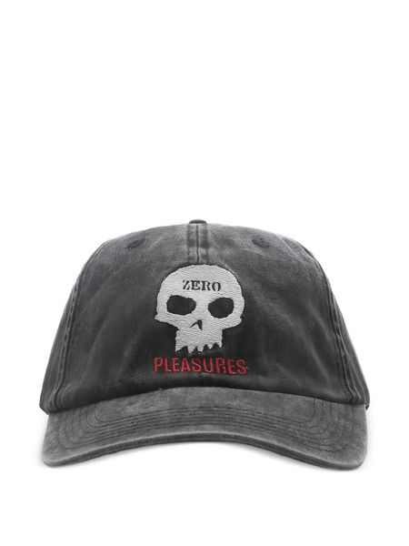  Pleasures Skull Embroidered Baseball Cap - Black 
