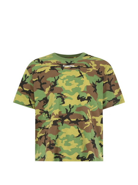  Pleasures Wordmark Camouflage-pattern T-shirt - Green 