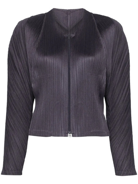  Pleats Please Issey Miyake Lantern Jacket - Blue 