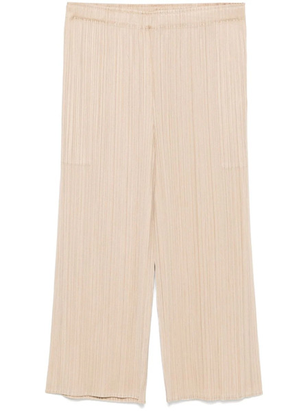  Pleats Please Issey Miyake Mc August Trousers - Neutrals 