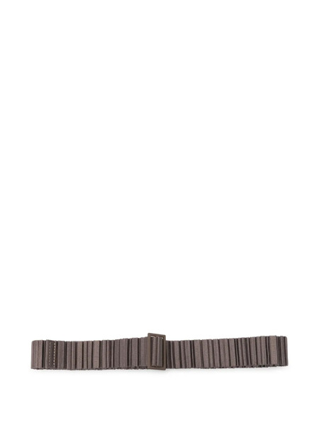  Pleats Please Issey Miyake Pleated Buckle Belt - Brown 