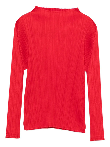  Pleats Please Issey Miyake Pleated Top - Red 