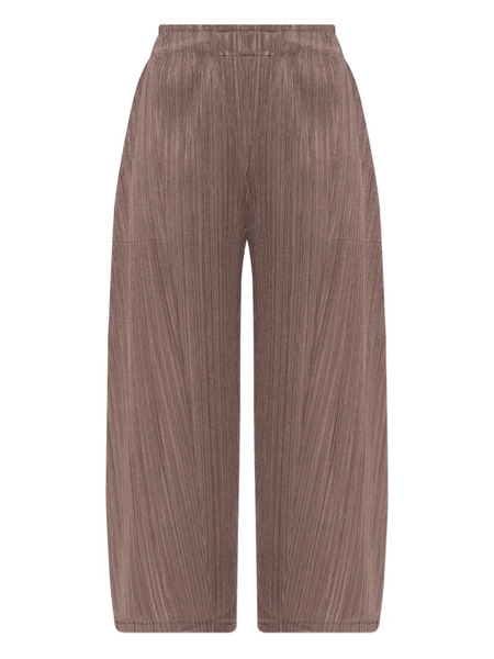  Pleats Please Issey Miyake Pleated Trousers - Brown 