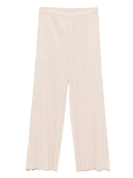  Pleats Please Issey Miyake Pleated Trousers - Neutrals 