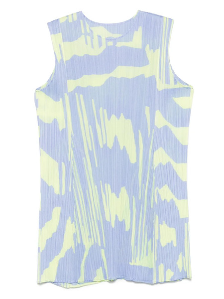  Pleats Please Issey Miyake Refraction Mini Dress - Blue 