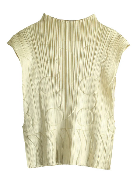  Pleats Please Issey Miyake Tune Pleated Top - Neutrals 