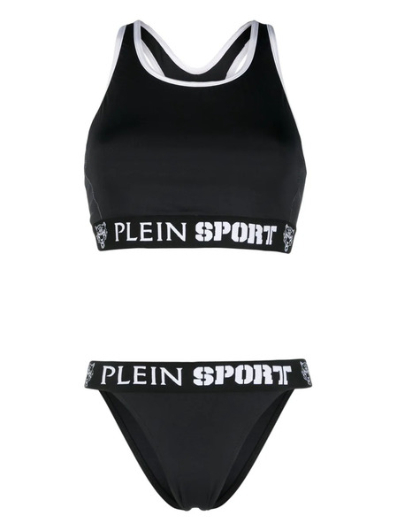  Plein Sport Baroque Tiger Bikini Set - Black 
