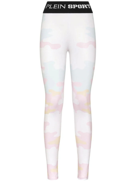  Plein Sport Camouflage-print Leggings - White 