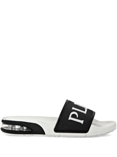  Plein Sport Logo-print Slides - Black 