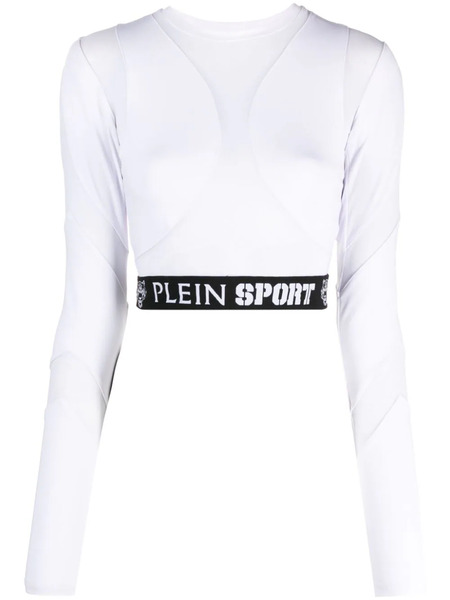  Plein Sport Logo-print Stretch-design Top - White 