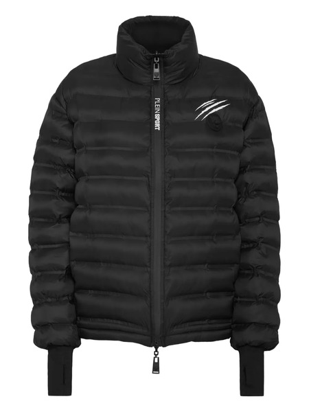  Plein Sport Long-sleeved Quilted Puffer Jacket - Black 