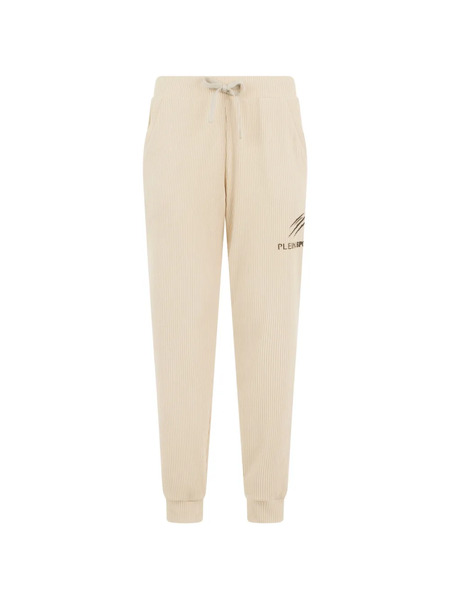  Plein Sport Ribbed Drawstring Trousers - Neutrals 
