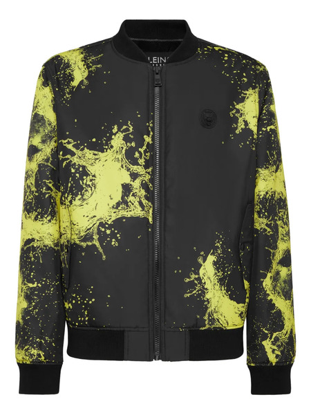  Plein Sport Splash Bomber Jacket - Black 