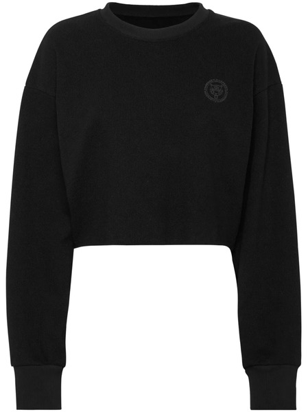  Plein Sport Sponge Cropped Sweatshirt - Black 