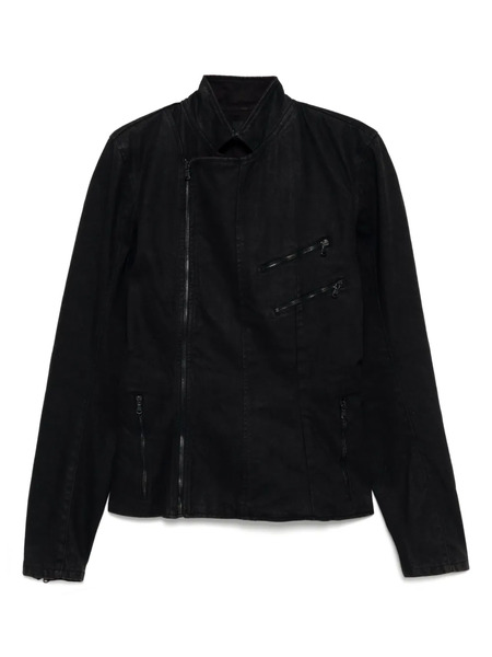 P.l.n. Denim Biker Jacket - Black 