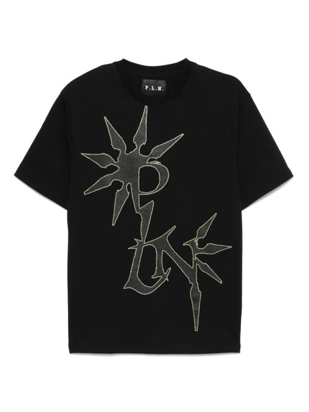  P.l.n. Logo-print T-shirt - Black 