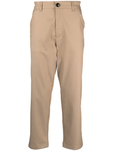  Pmd Tapered-leg High-waist Trousers - Neutrals 