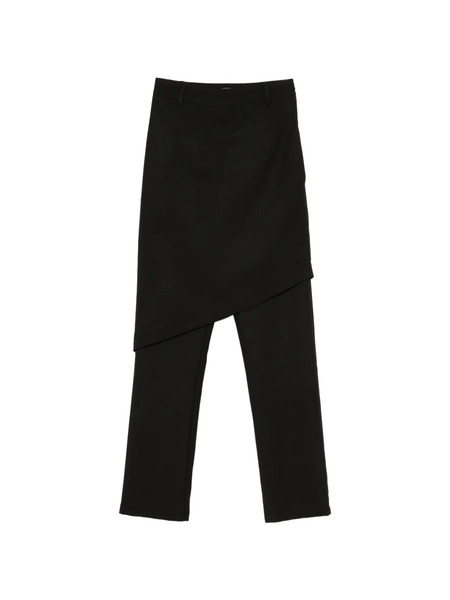  Pnk Asymmetric-detail Trousers - Black 