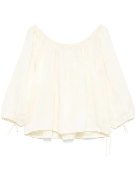  Pnk Off-shouder Blouse - Yellow 