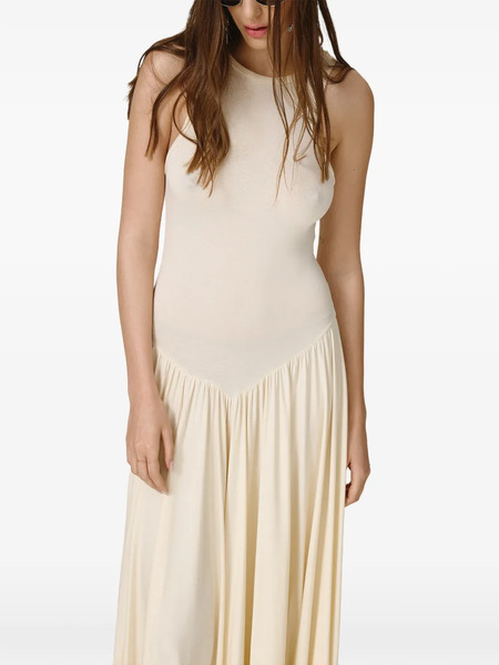  Pnk Pleated Maxi Dress - Yellow 