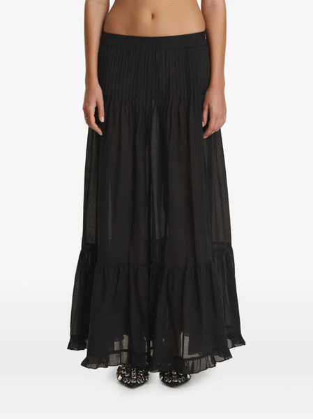  Pnk Pleated Maxi Skirt - Black 