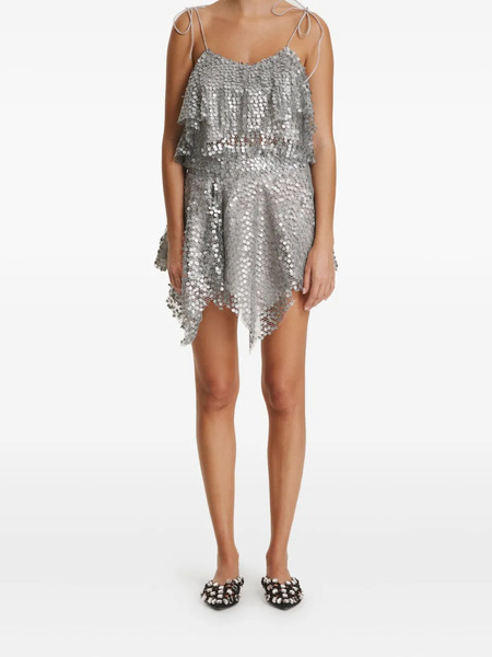  Pnk Sequin Mini Skirt - Grey 