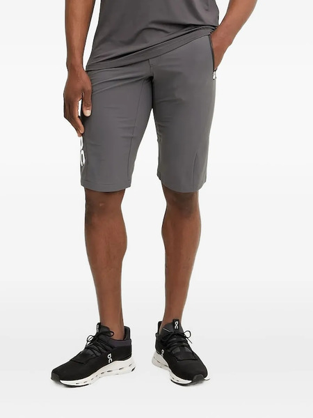  Poc Logo-plaque Shorts - Grey 