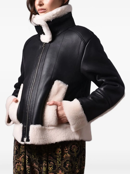  Poche Paris Faux-fur Jacket - Black 