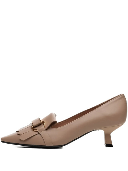  Poche Paris Fringe-detailed Pumps - Brown 