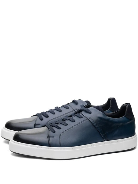  Poche Paris Leather Sneakers - Blue 