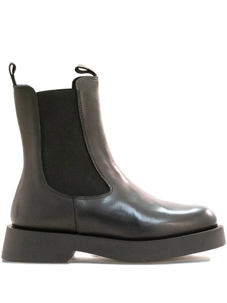  Poeve Elastic-panel Platform Boots - Black 
