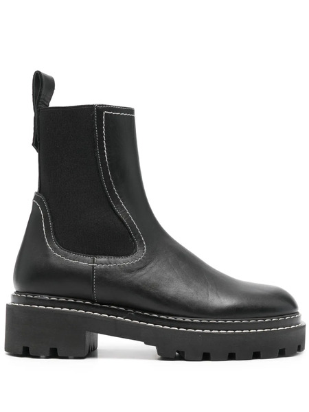  Poeve Maxie Contrast-stitch Boots - Black 