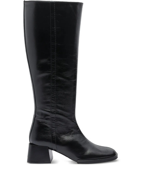  Poeve 50mm Leather Zip-detail Boots - Black 