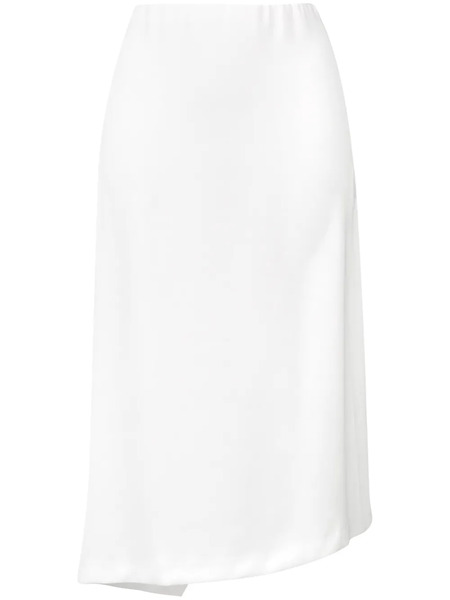  Poiret Asymmetric Midi Skirt - White 