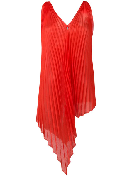  Poiret Asymmetric Pleated Top - Red 