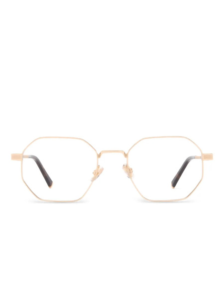  Police Lewis 41 Geometric-frame Glasses - Gold 