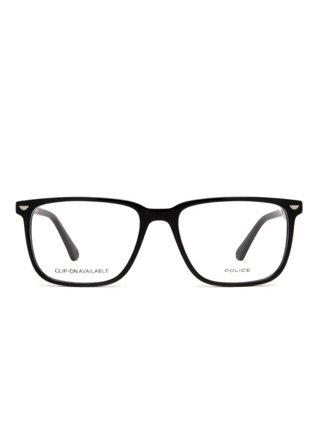  Police Rectangle Acetate Frames - Black 