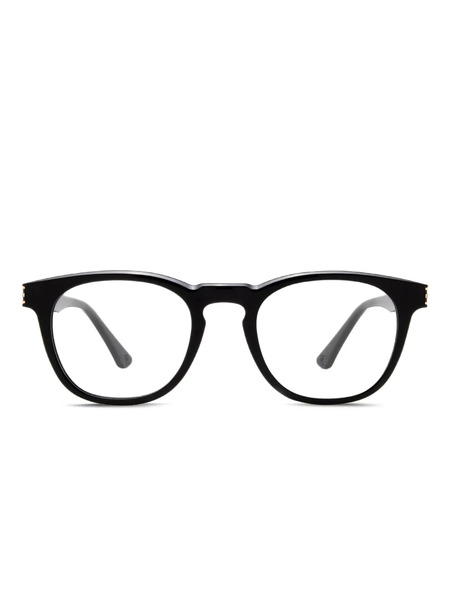  Police Round-frame Glasses - Black 